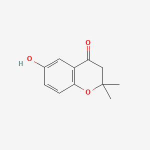 Chemical structure of 6-Hydroxy-2,2-dimethylchroman-4-one