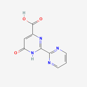 Chemical structure of 6-Hydroxy-[2,2'-bipyrimidine]-4-carboxylic acid