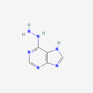 Chemical structure of 6-Hydrazinopurine