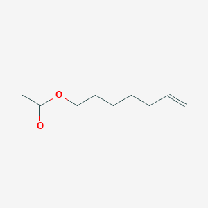 Chemical structure of 6-Heptenyl Acetate