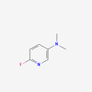 Chemical structure of 6-Fuoro-N,N-dimethylpyridin-3-amine