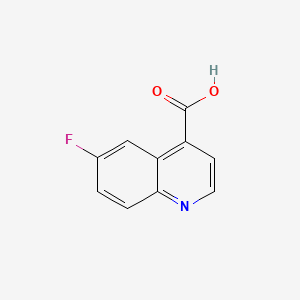 Chemical structure of 6-fluoroquinoline-4-carboxylic acid