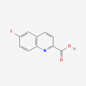 Chemical structure of 6-Fluoroquinoline-2-carboxylic acid