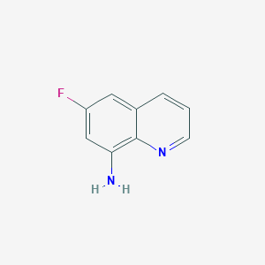 Chemical structure of 6-Fluoroquinolin-8-amine