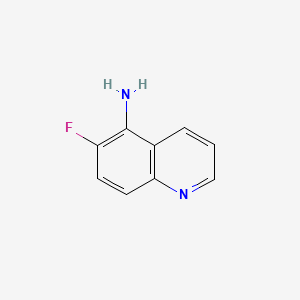 Chemical structure of 6-Fluoroquinolin-5-amine