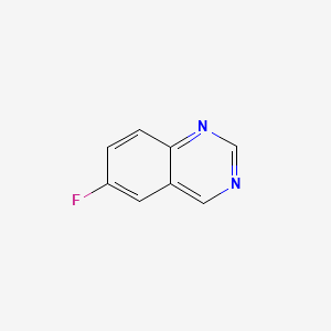 Chemical structure of 6-Fluoroquinazoline