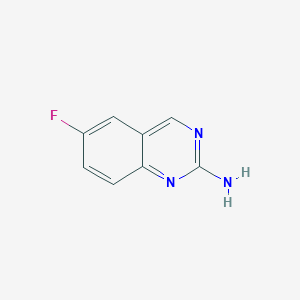 Chemical structure of 6-fluoroquinazolin-2-amine