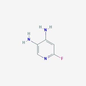 Chemical structure of 6-Fluoropyridine-3,4-diamine