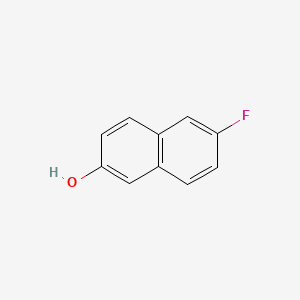 Chemical structure of 6-Fluoronaphthalen-2-ol