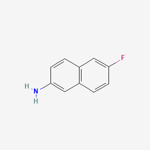 Chemical structure of 6-Fluoronaphthalen-2-amine