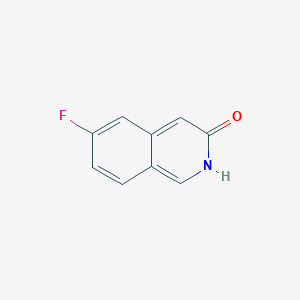 Chemical structure of 6-Fluoroisoquinolin-3-ol