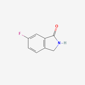 Chemical structure of 6-Fluoroisoindolin-1-one