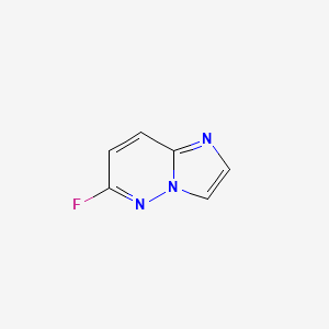 Chemical structure of 6-Fluoroimidazo[1,2-b]pyridazine