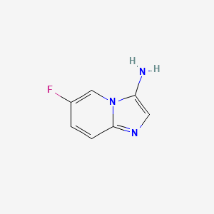 Chemical structure of 6-Fluoroimidazo[1,2-a]pyridin-3-amine