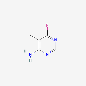 Chemical structure of 6-Fluoro-5-methylpyrimidin-4-amine