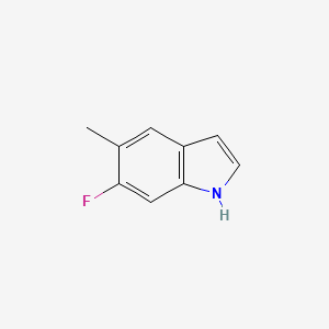 Chemical structure of 6-Fluoro-5-methyl-1H-indole
