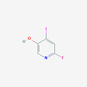 Chemical structure of 6-fluoro-4-iodopyridin-3-ol