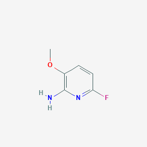 Chemical structure of 6-Fluoro-3-methoxypyridin-2-amine