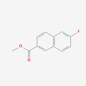Chemical structure of Methyl 6-Fluoro-2-naphthoate