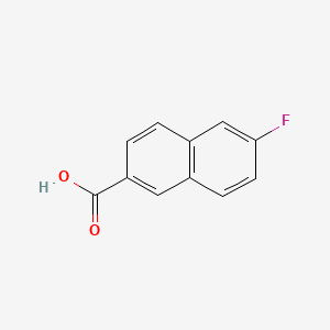 Chemical structure of 6-Fluoro-2-naphthoic acid