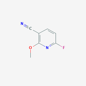 Chemical structure of 6-Fluoro-2-methoxynicotinonitrile
