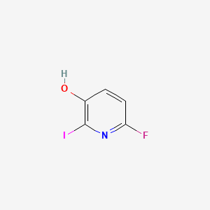 Chemical structure of 6-Fluoro-2-iodopyridin-3-ol