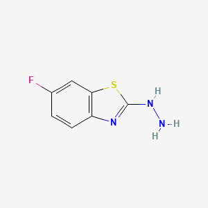 Chemical structure of 6-Fluoro-2-hydrazinylbenzo[d]thiazole