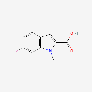 Chemical structure of 6-Fluoro-1-methyl-1H-indole-2-carboxylic acid