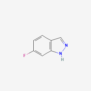 Chemical structure of 6-fluoro-1H-indazole
