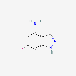 Chemical structure of 6-Fluoro-1H-indazol-4-amine