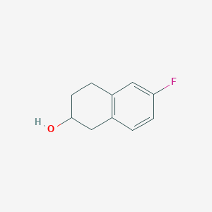 Chemical structure of 6-Fluoro-1,2,3,4-tetrahydronaphthalen-2-ol