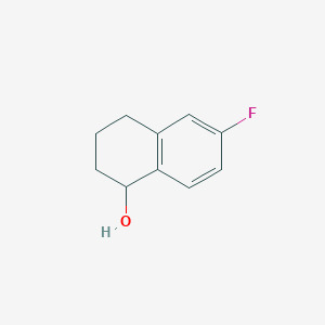 Chemical structure of 6-Fluoro-1,2,3,4-tetrahydronaphthalen-1-ol
