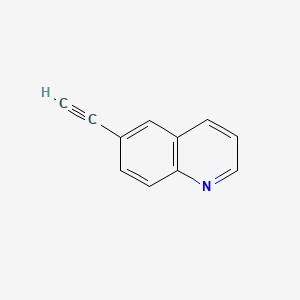 Chemical structure of 6-Ethynylquinoline