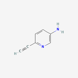 Chemical structure of 6-Ethynylpyridin-3-amine