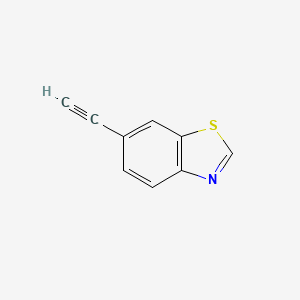 Chemical structure of 6-Ethynylbenzo[d]thiazole