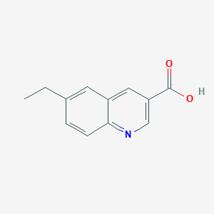 Chemical structure of 6-ETHYLQUINOLINE-3-CARBOXYLIC ACID