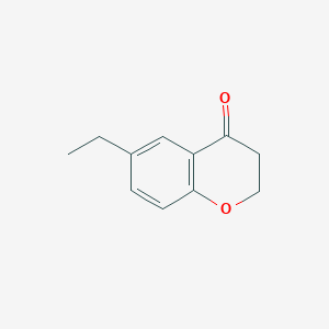 Chemical structure of 6-Ethylchroman-4-one