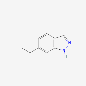 Chemical structure of 6-ethyl-1H-indazole