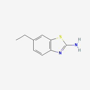 Chemical structure of 6-Ethyl-1,3-benzothiazol-2-amine