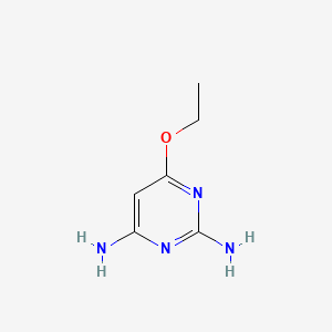 Chemical structure of 6-ethoxypyrimidine-2,4-diamine
