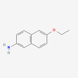 Chemical structure of 6-Ethoxynaphthalen-2-amine