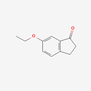 Chemical structure of 6-Ethoxy-2,3-dihydro-1H-inden-1-one