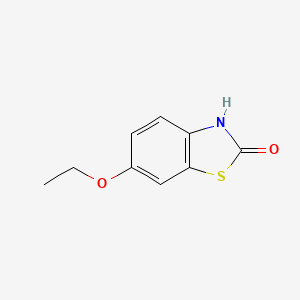 Chemical structure of 6-Ethoxy-2(3H)-benzothiazolone