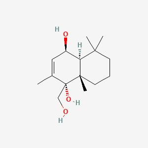 Chemical structure of 6-epi-Albrassitriol