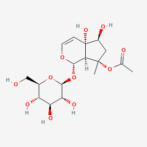 Chemical structure of 6-Epi-8-O-acetylharpagide