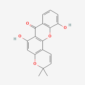 Chemical structure of 6-Deoxyisojacareubin