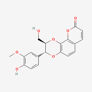 Chemical structure of 6-Demethoxycleomiscosin A