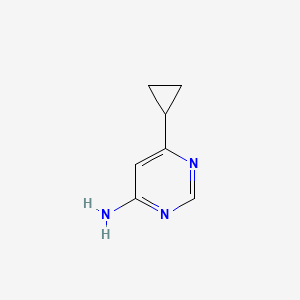 Chemical structure of 6-Cyclopropylpyrimidin-4-amine