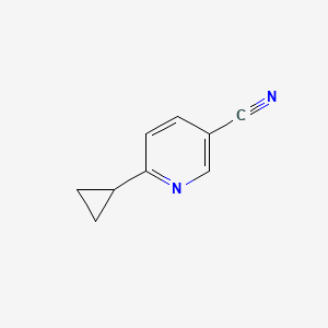 Chemical structure of 6-Cyclopropylnicotinonitrile