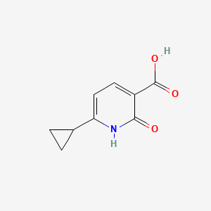 Chemical structure of 6-Cyclopropyl-2-hydroxy-3-pyridinecarboxylic acid